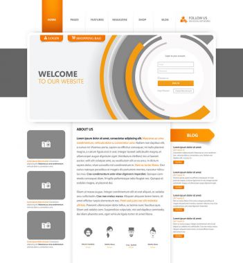Temizlik Modern Web sitesi arayüzü şablonu