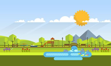 Bahar Bahçesi, yatay.