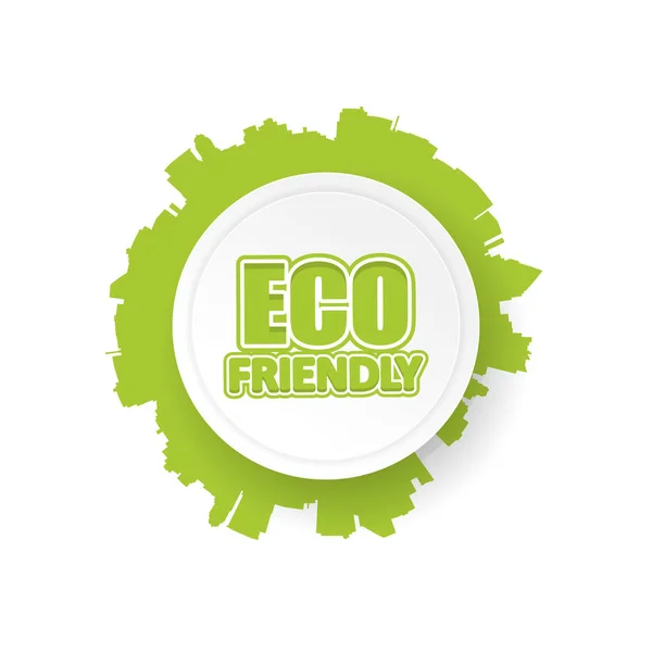 Eco Label Design. — Stock Vector