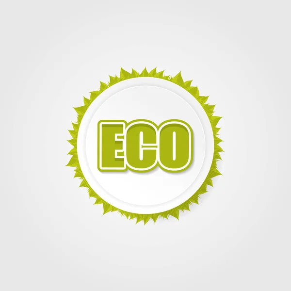 Design de rótulo ecológico . — Vetor de Stock