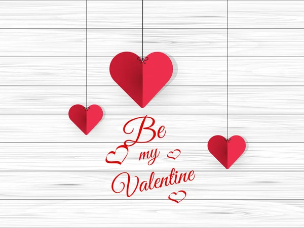 Be my Valentine card — Stock Vector