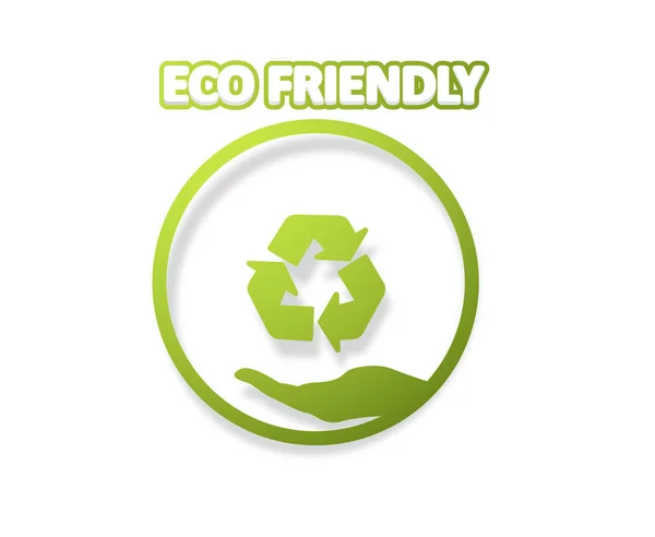Eco φιλικό ετικέτα design — Διανυσματικό Αρχείο