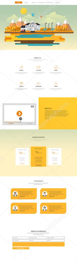 One Page Website Design Template