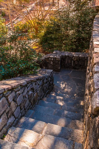 ストーン ・ マウンテン公園、ジョージア州、米国の石階段 — ストック写真