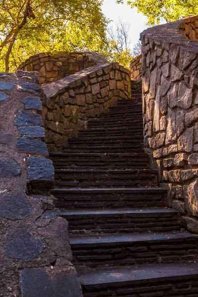 Stone stairs in Stone Mountain Park, Georgia, USA