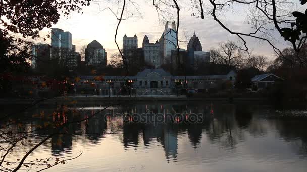 Lake Clara Meer e Midtown Atlanta, EUA — Vídeo de Stock