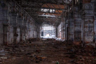 Atölye terk edilmiş fabrikası, Hdr