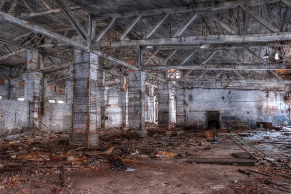 Warsztaty z opuszczonej fabryce, Hdr — Zdjęcie stockowe