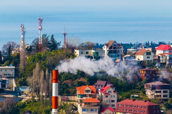 Soçi, Rusya'nın havadan görünümü
