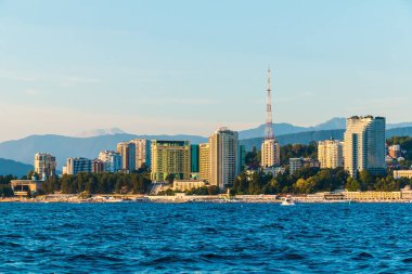 Görünüm Sochi denizden, Rusya Federasyonu