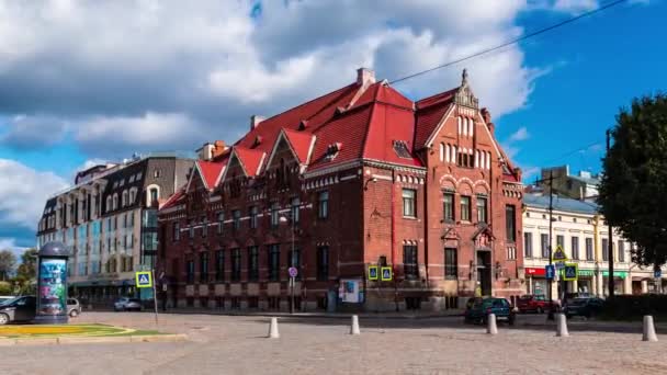 Vyborg Περιφέρεια Λένινγκραντ Ρωσία Σεπτεμβρίου 2018 Time Lapse Video Unzooming — Αρχείο Βίντεο
