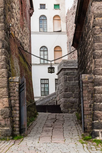 Cortile del Castello di Vyborg — Foto Stock