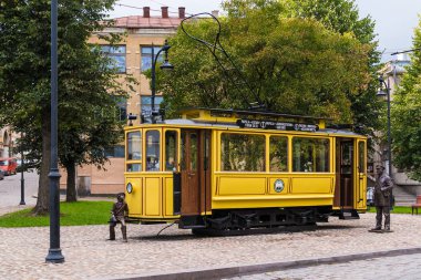 Bankovskiy Proyezd 'deki Tram Cafe, Vyborg, Rusya