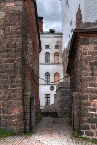 Pátio do Castelo de Vyborg — Fotografia de Stock