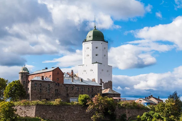 Vyborg Şatosu, güneş ışığı, Vyborg, Rusya — Stok fotoğraf