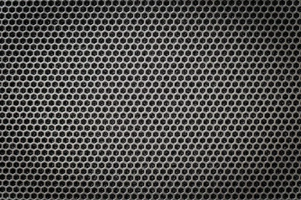 Grille en acier fond noir — Photo