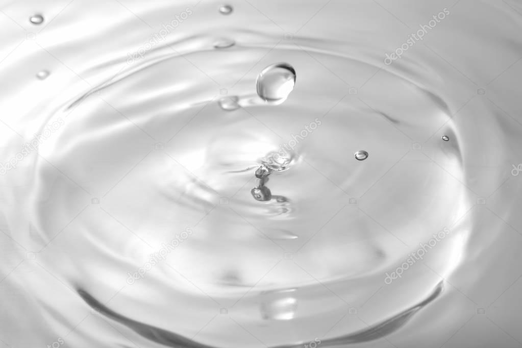 Liquid silver metal abstract ,water drops waves and ripples