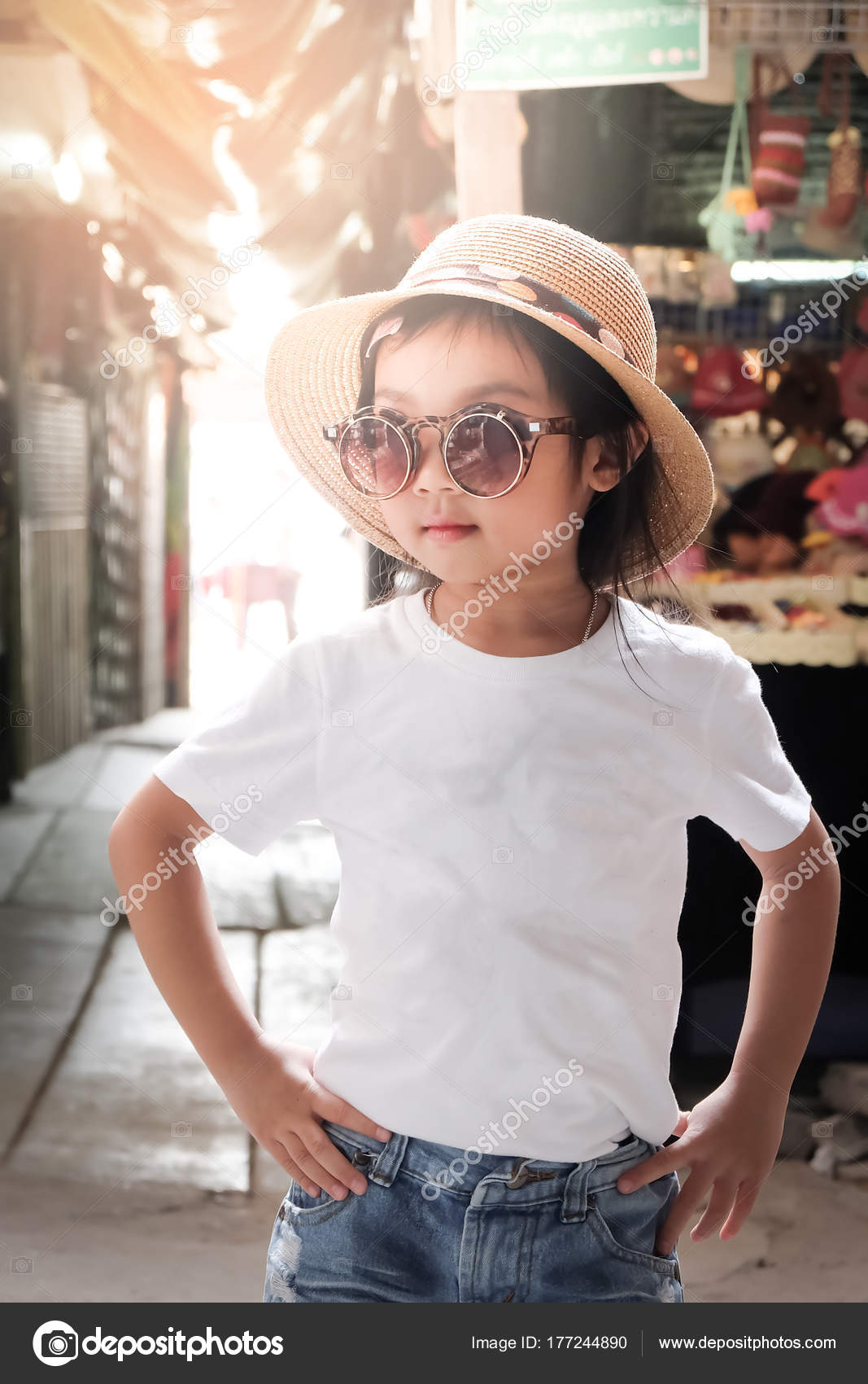 white shirt denim shorts