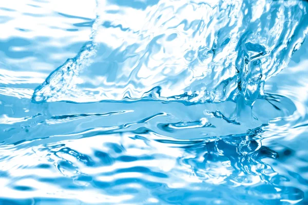 Рідка Блакитна Вода Падає Хвилі Брижі Абстрактний Фон — стокове фото