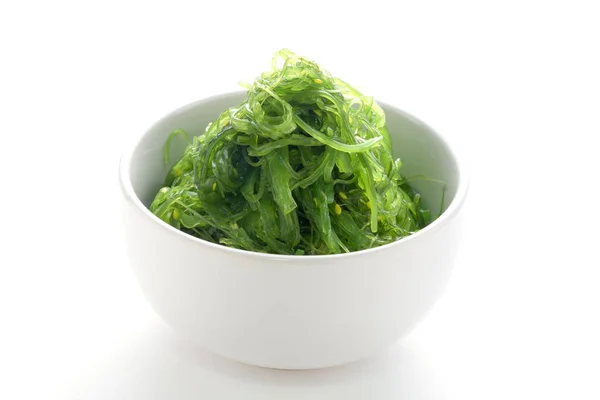 Hiyashi Wakame Chuka Atau Salad Rumput Laut Makanan Jepang Dengan — Stok Foto