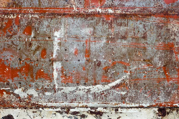 Starego Żelaza Lub Cynku Powierzchni Ściany Jest Rdza Kolor Peeling — Zdjęcie stockowe