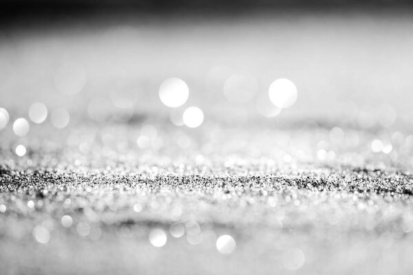 Текстура фона абстрактный черный и белый или серебристый блеск и элегантный на Рождество