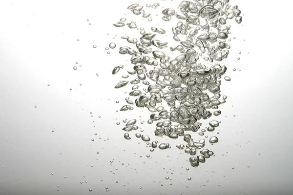 Tekutý Stříbrný Kov Abstraktní Voda Kapky Vlny Bubliny Vlnky — Stock fotografie