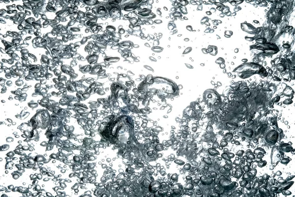 Υγρό Ασήμι Μέταλλο Αφηρημένη Νερό Σταγόνες Κύματα Bubble Και Κυματισμούς — Φωτογραφία Αρχείου