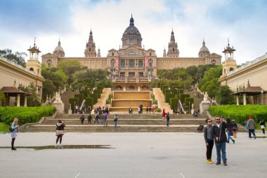 Ulusal Müzesi, Museu Nacional de Catalunya Barcelona, İspanya Mayıs 2017 yılında dart 