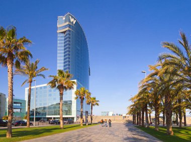 Lüks W hotel Barceloneta Beach Barcelona, İspanya, Mayıs 2017