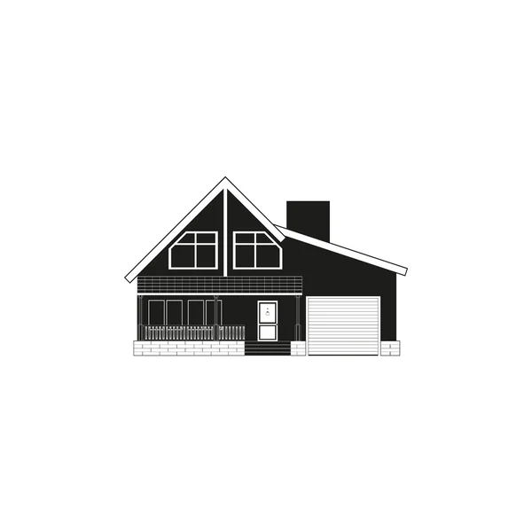 House. Vector icon. — Stock Vector