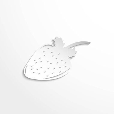 Taze çilek. Vektör simgesi.