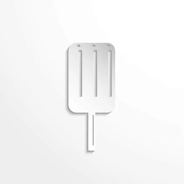 Helado en un palo. Icono del vector . — Vector de stock