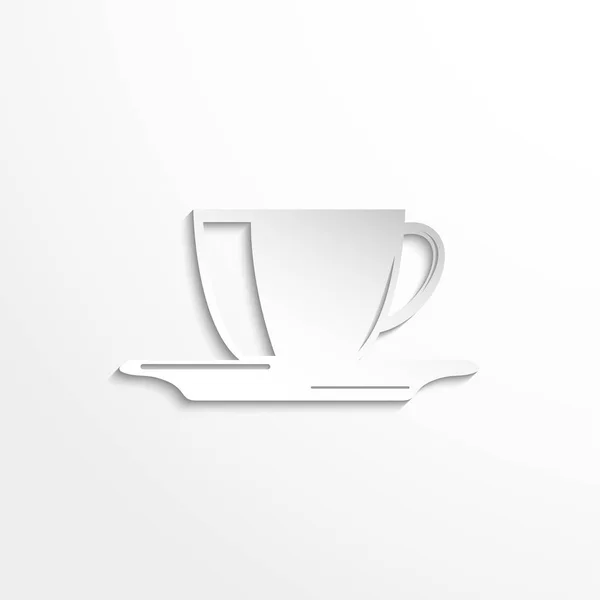 Una taza de café. Icono del vector . — Vector de stock