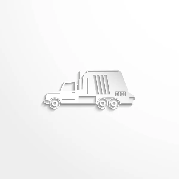 Vrachtwagen. Vector-pictogram — Stockvector