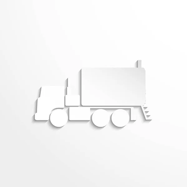 Camion. Icona del vettore — Vettoriale Stock