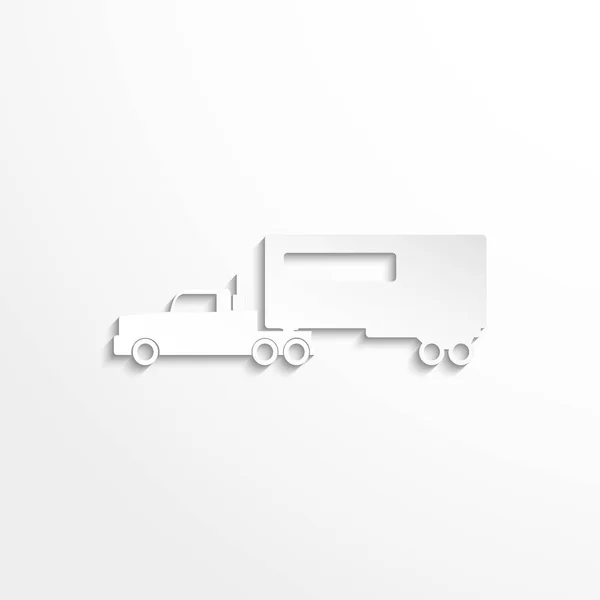 Vrachtwagen. Vector-pictogram — Stockvector