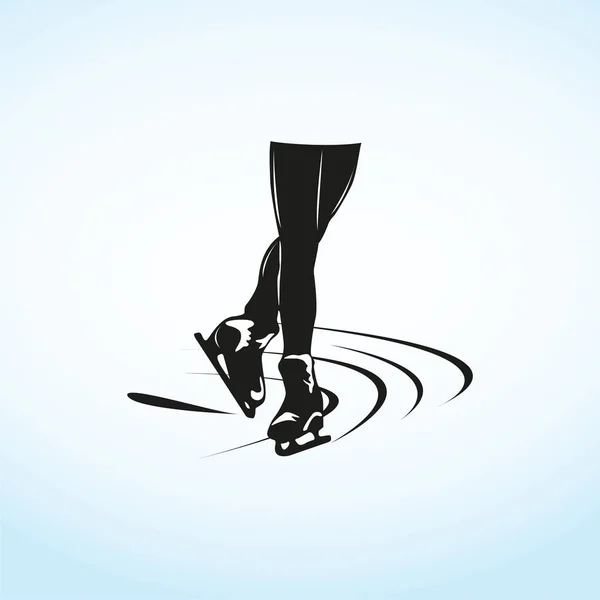 Sports symbols. Figure skating. Vector illustration. — Stock Vector