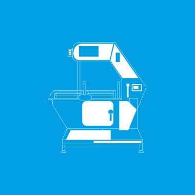 Endüstri/sanayii donatımı. Makine. Vektör simgesi.