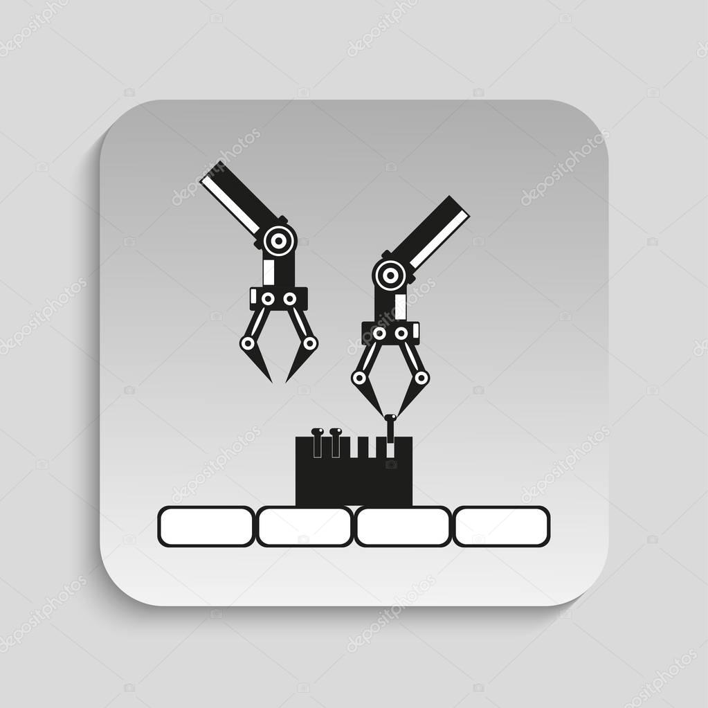 Black and white vector image of a gray background.
