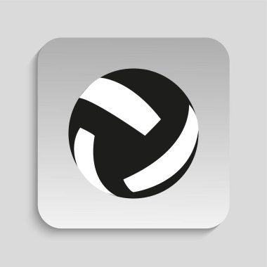 Voleybol topu. Vektör simgesi.