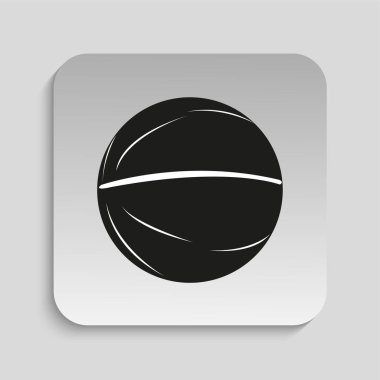 Basketbol topu. Vektör simgesi.