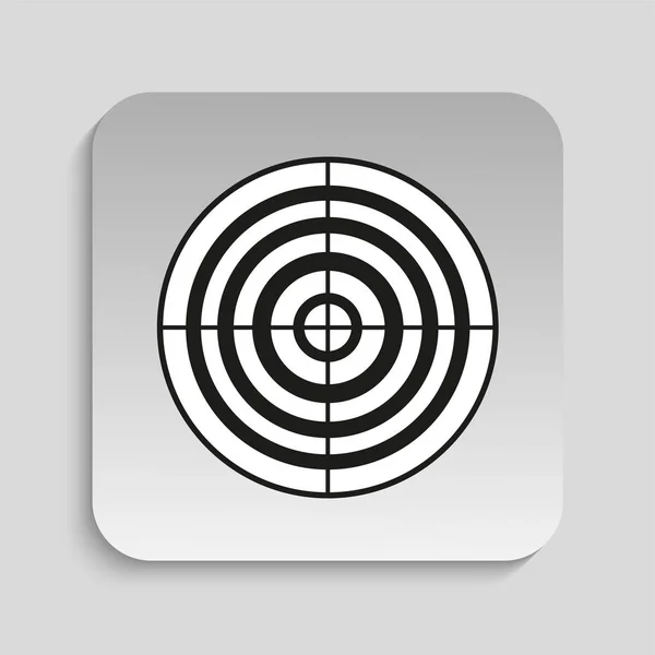 Target for archery. Vector icon. — Stock Vector