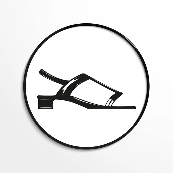 Women's shoes. Vector icon. — Stock Vector