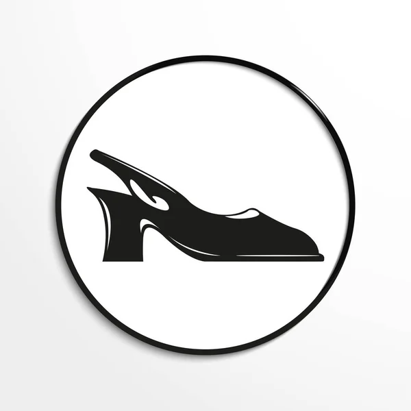 Women's shoes. Vector icon. — Stock Vector