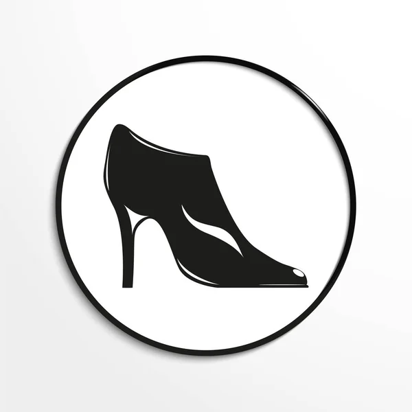 Zapatos de mujer. Icono del vector . — Vector de stock