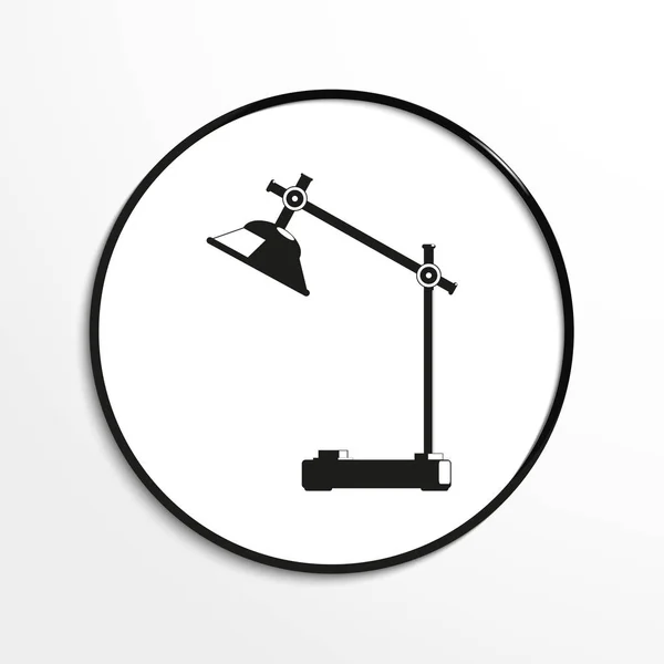 Bordlampa. Vektor symbol. — Stock vektor