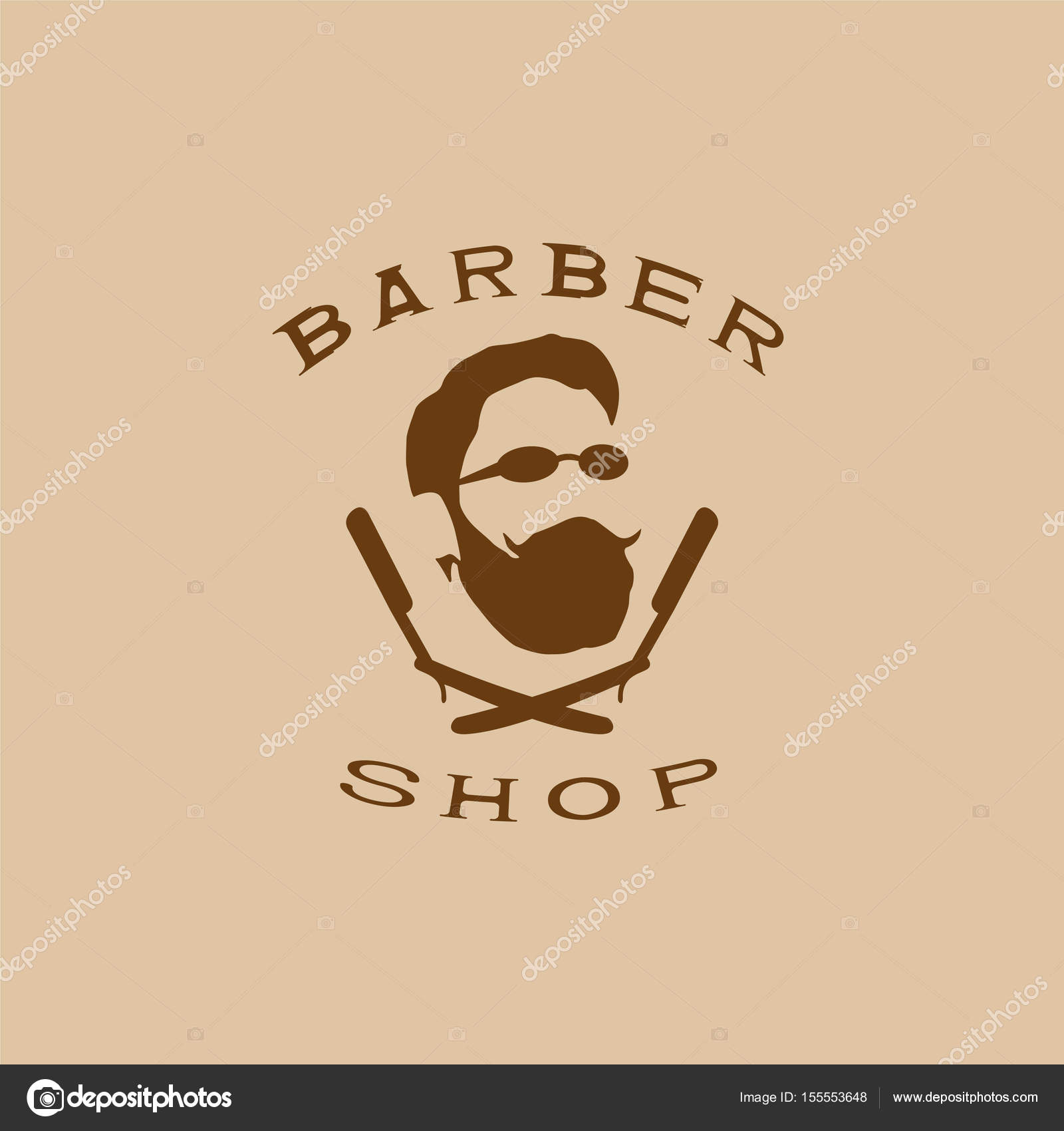 A Vector Illustration Depicting A Man S Face With A Beard And