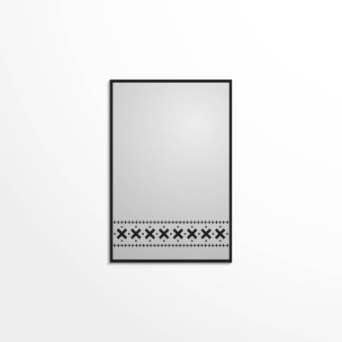 Dekoratif desenli duvar karoları. Vektör çizim.