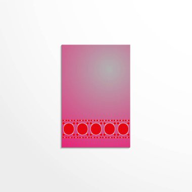 Dekoratif desenli duvar karoları. Vektör çizim.